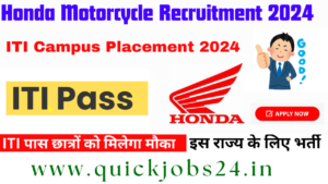 Read more about the article Honda Motorcycle Recruitment 2024: नौकरी का अवसर